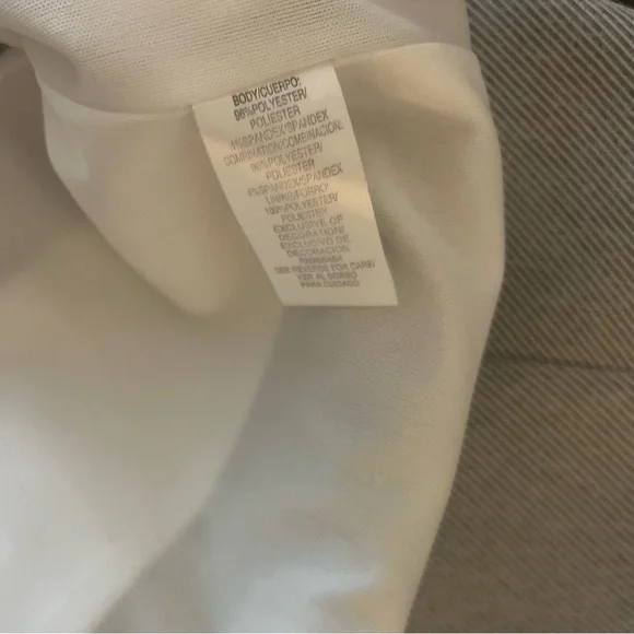 Studio One Gray dress w/ black n white stripes fully lined! - Picture 3 of 3